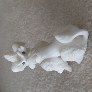 Handcarved Alabaster Poodle Figurine